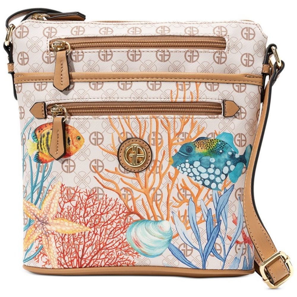 Giani Bernini Crossbody Aquatic Logo